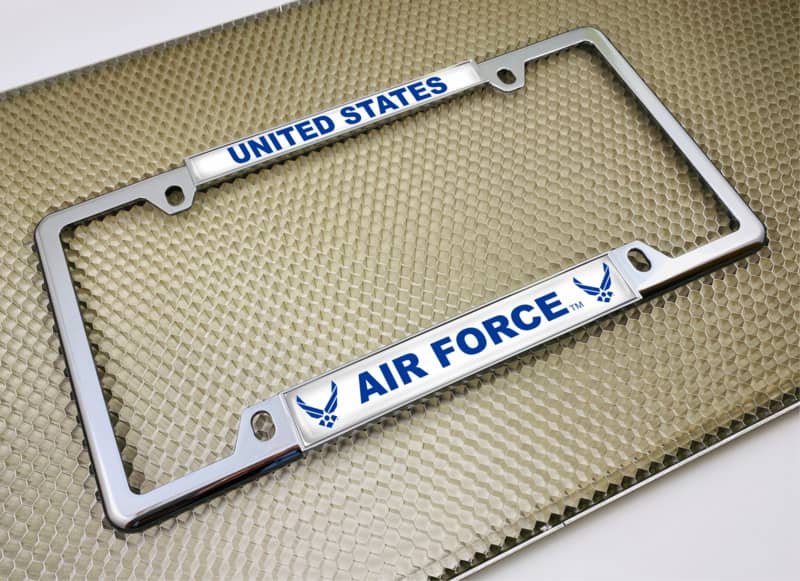 U.S. Air Force Symbol - Car Metal License Plate Frame